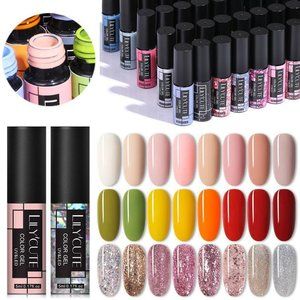 Nail Gel Polish Soak Off Glitter Gel Nail Art Base Top Coat Gel Varnish